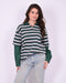 longsleeve striped sweater shirt green