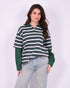 longsleeve striped sweater shirt green