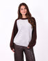 Raglan knit sweater Brown