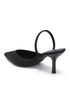 Satin heels black
