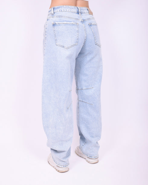 Barrel lined stretch jeans blue