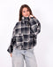 checkered flannel jacket blue