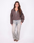 checkered bomber brown