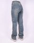 studs wide leg stretch jeans vintage blue