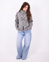 Paisley knit vest light grey