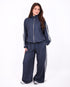 Checkered tracksuit navy