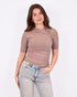 ivy cross top taupe