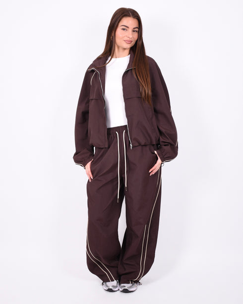 jessy track jacket brown