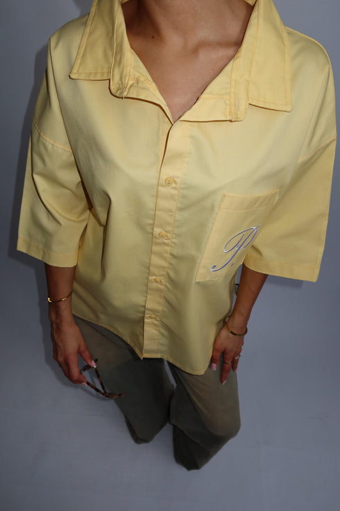 Priority boxy fit blouse yellow