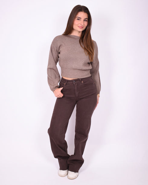 brown tall stretch jeans 3636-C