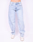 Barrel lined stretch jeans blue