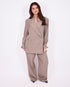 Tall stretch pantalon taupe