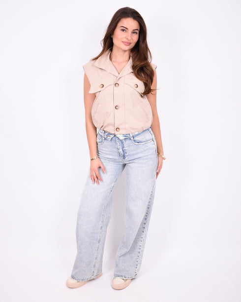 Gigi gilet beige