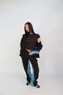 Priority denim tracksuit black