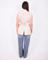 Linnen gilet beige