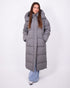 maxi puffer coat grey