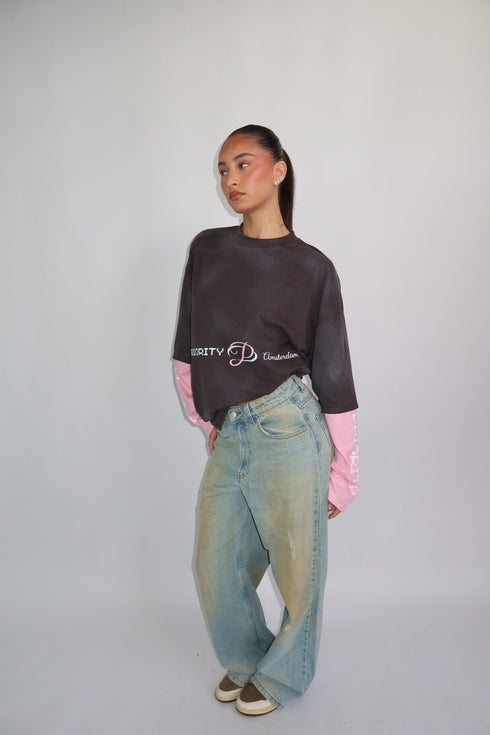 Priority prints Longsleeve grey