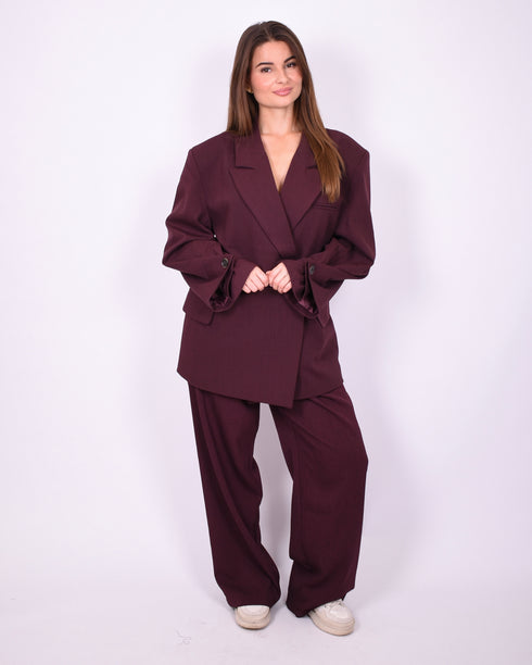 katy oversized blazer bordeaux