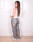 vintage rhinestone bum ripped jeans