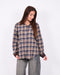 checkered flannel brown/blue