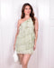 Ruffle dress green