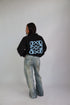 priority monogram windjacket black/blue