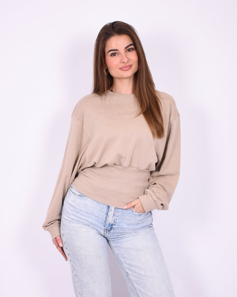 Redefined snatch sweater taupe
