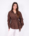 Knot blouse choco