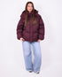 puffer coat bordeaux