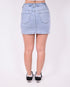 Denim stretch skort blue 2.0