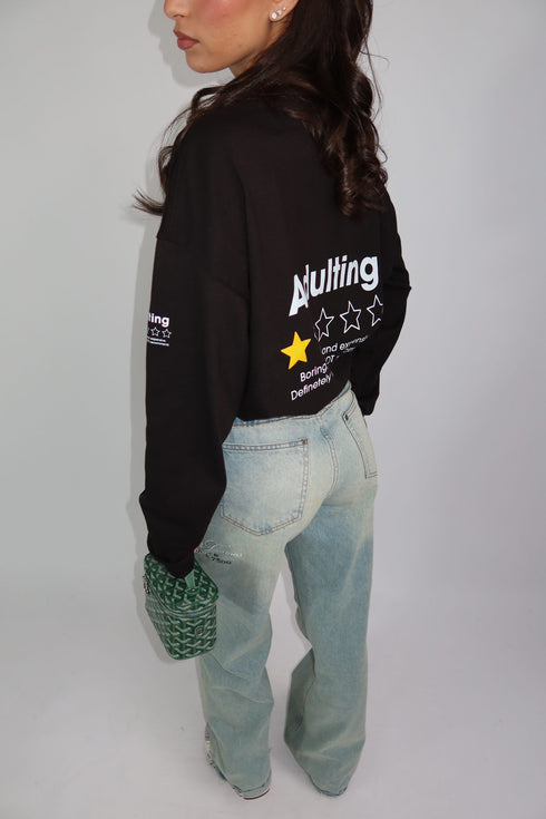 priority adulting longsleeve black