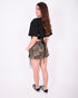 Camo tie up skirt