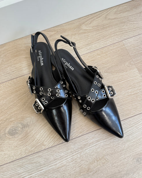 Slingbacks black