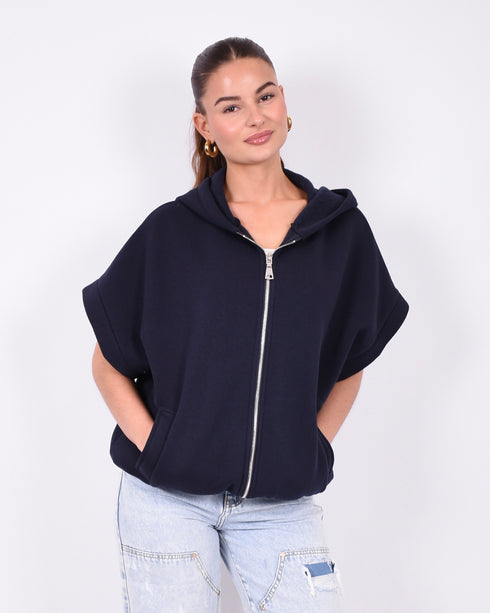 Hoodie gilet vest navy