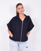 Hoodie gilet vest navy