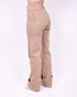 folded stretch jeans beige