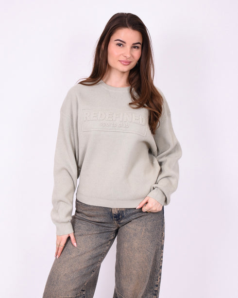 Redefined knit sweater matcha