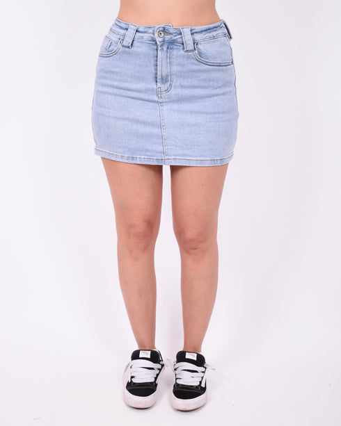 Denim stretch skort blue 2.0