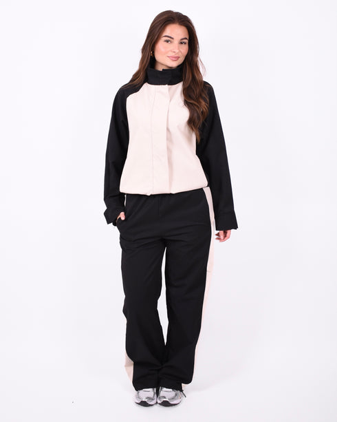 Avery contrast tracksuit black