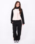 Avery contrast tracksuit black