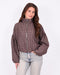 checkered bomber brown