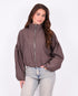 checkered bomber brown