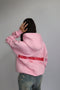 priority work from home hoodie pink