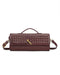 Gevlochten pu clutch bordeaux