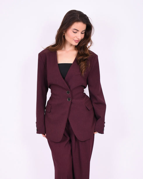 Yasmin blazer Bordeaux