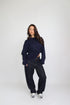 Priority Distressed logo longsleeve navy