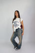 priority sleeveless tee white