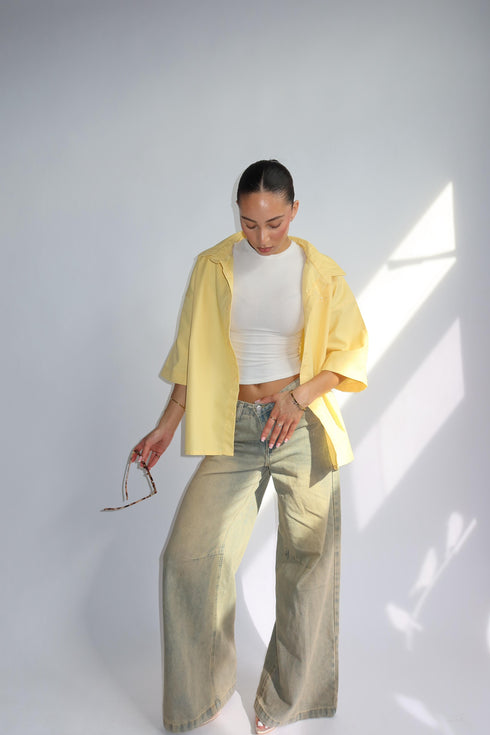 priority Amsterdam boxy fit blouse yellow