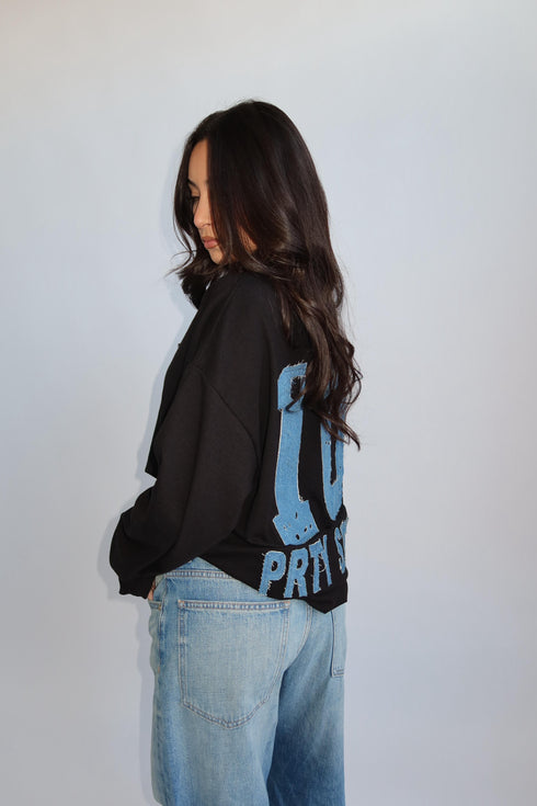 Priority denim longsleeve black