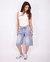 carpenter stretch jort blue